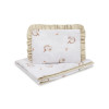 Спален комплект двулицев за бебешко креватче Unicorn Beige 75X95 25X35 см