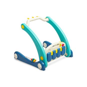 2в1 проходилка с музикална подложка синя Caretero Toyz