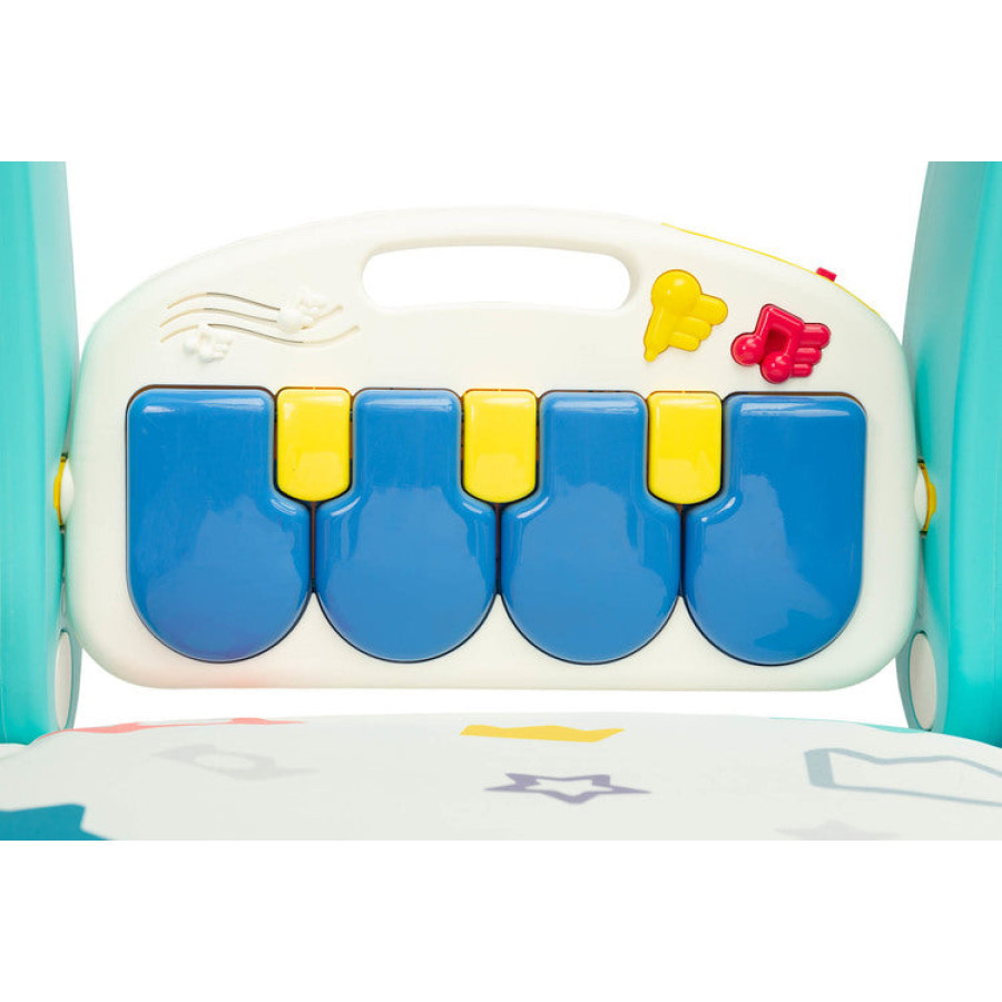 2в1 проходилка с музикална подложка синя Caretero Toyz