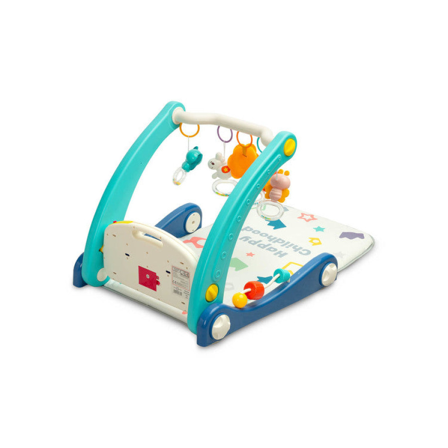 2в1 проходилка с музикална подложка синя Caretero Toyz