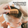 Комплект дървени бебешки четки за коса и гребен KeaBabies