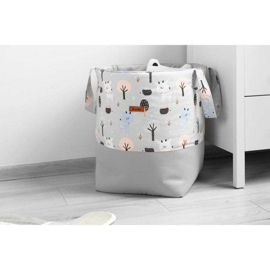 Кош за играчки Елени сив 35х47 см