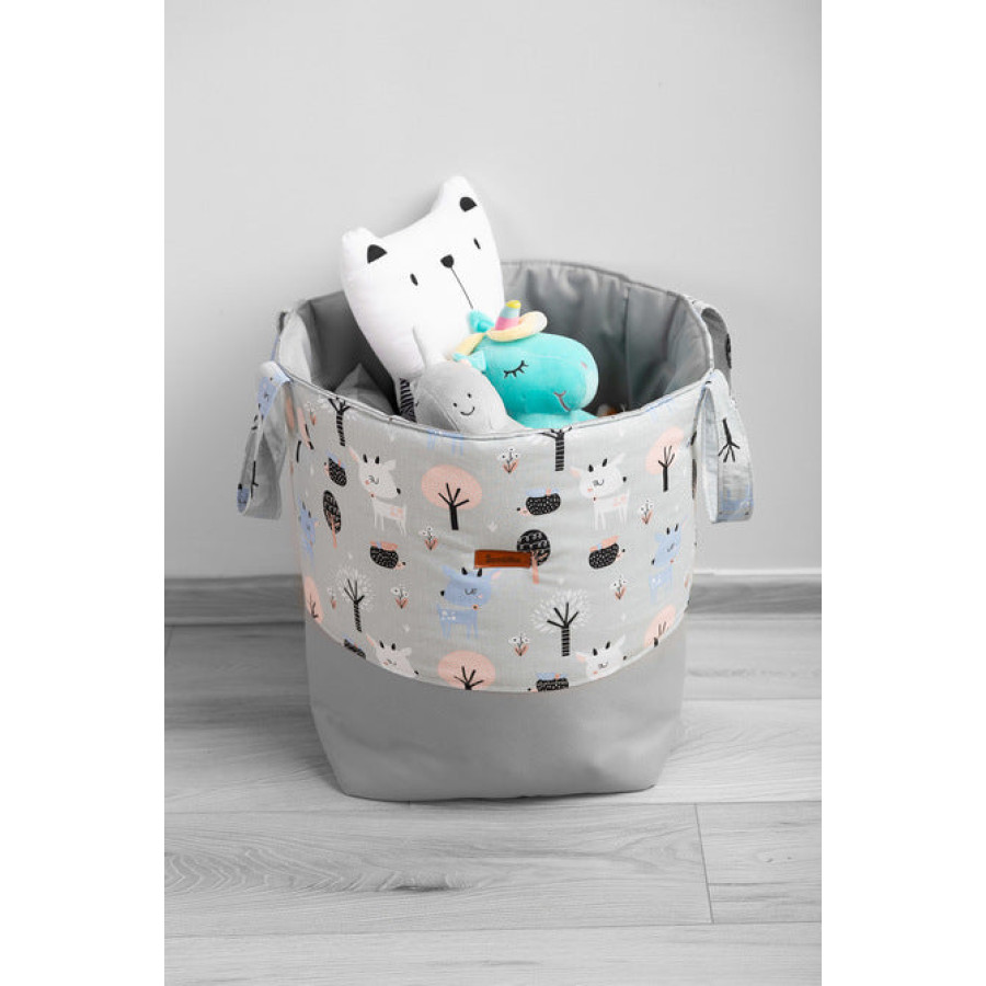 Кош за играчки Елени сив 35х47 см