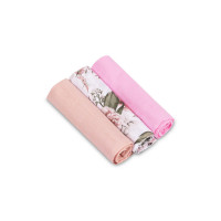 Муслинови пелени 3 броя 60X80 см розова гама