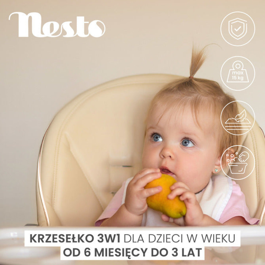 Столче за хранене Nesto розово