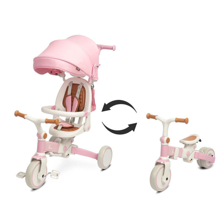 Триколка и баланиращо колело 2в1 Faro Pink