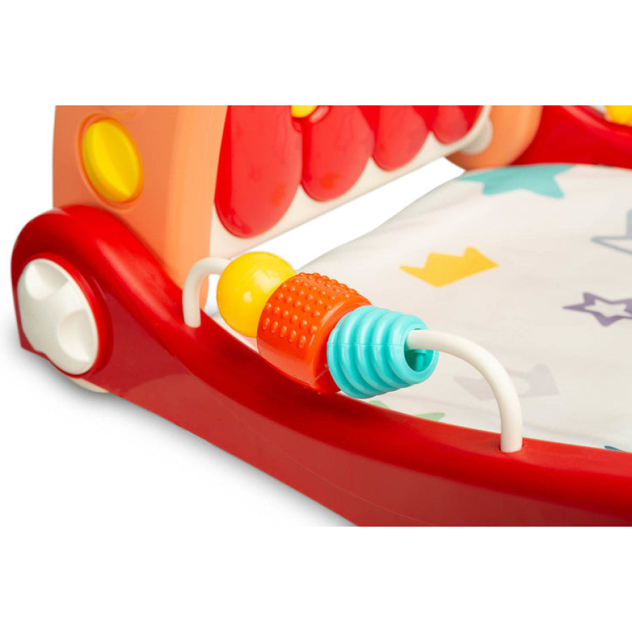 2в1 проходилка с музикална подложка розова Caretero Toyz