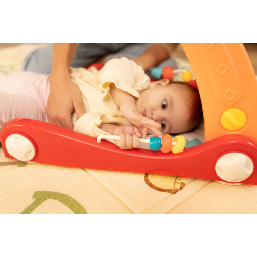 2в1 проходилка с музикална подложка розова Caretero Toyz