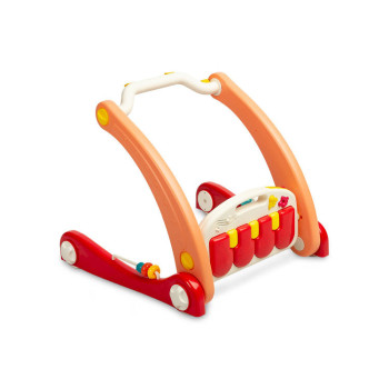 2в1 проходилка с музикална подложка розова Caretero Toyz