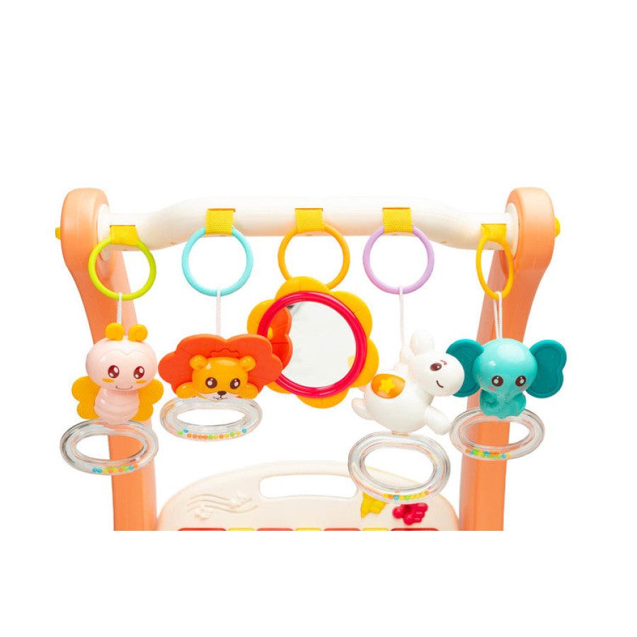 2в1 проходилка с музикална подложка розова Caretero Toyz