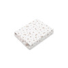 Чаршаф с ластик за бебешка кошара Rose Beige памучен 60х120 см
