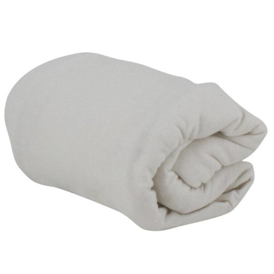 Комплект 2 броя чаршафи 60х120 см бял и бежов Babycalin
