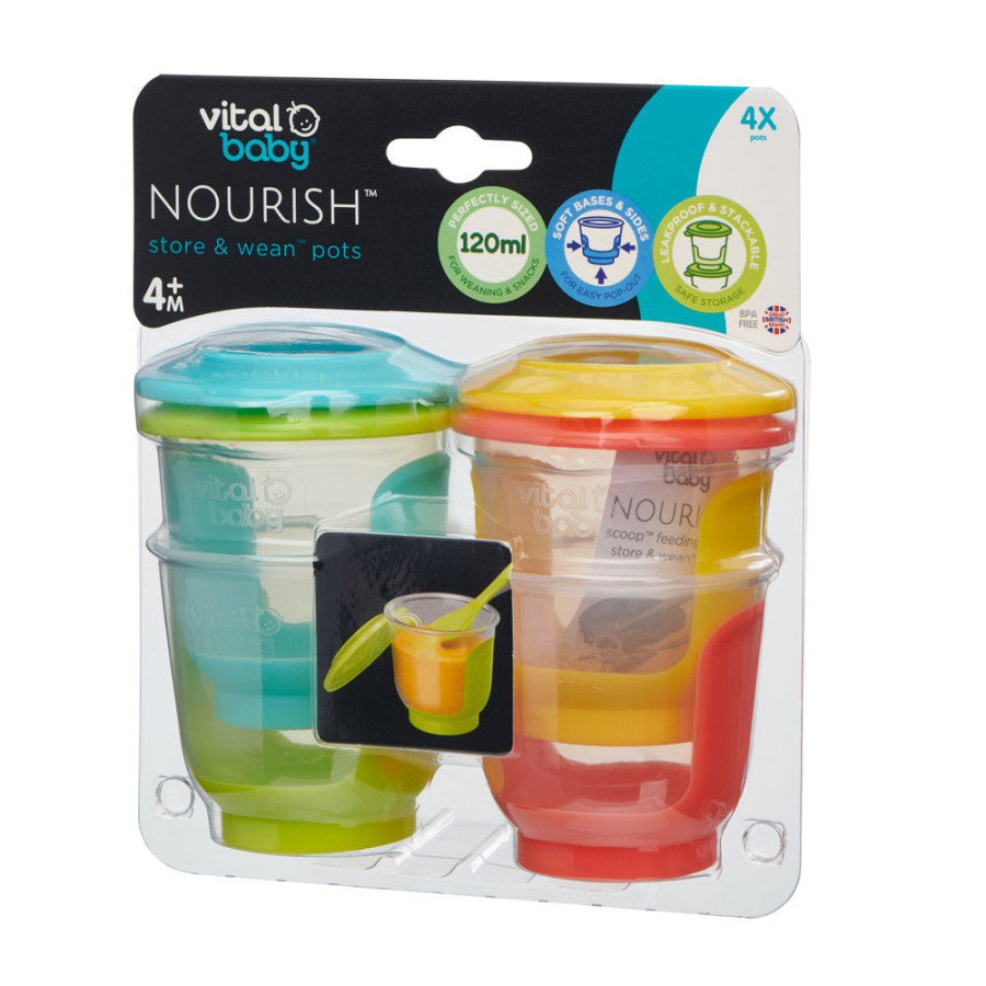 Контейнери за храна 120мл Vital Baby