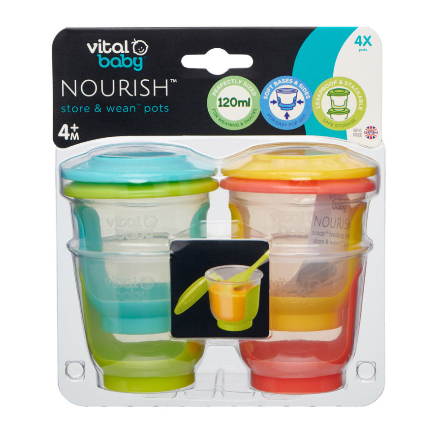 Контейнери за храна 120мл Vital Baby