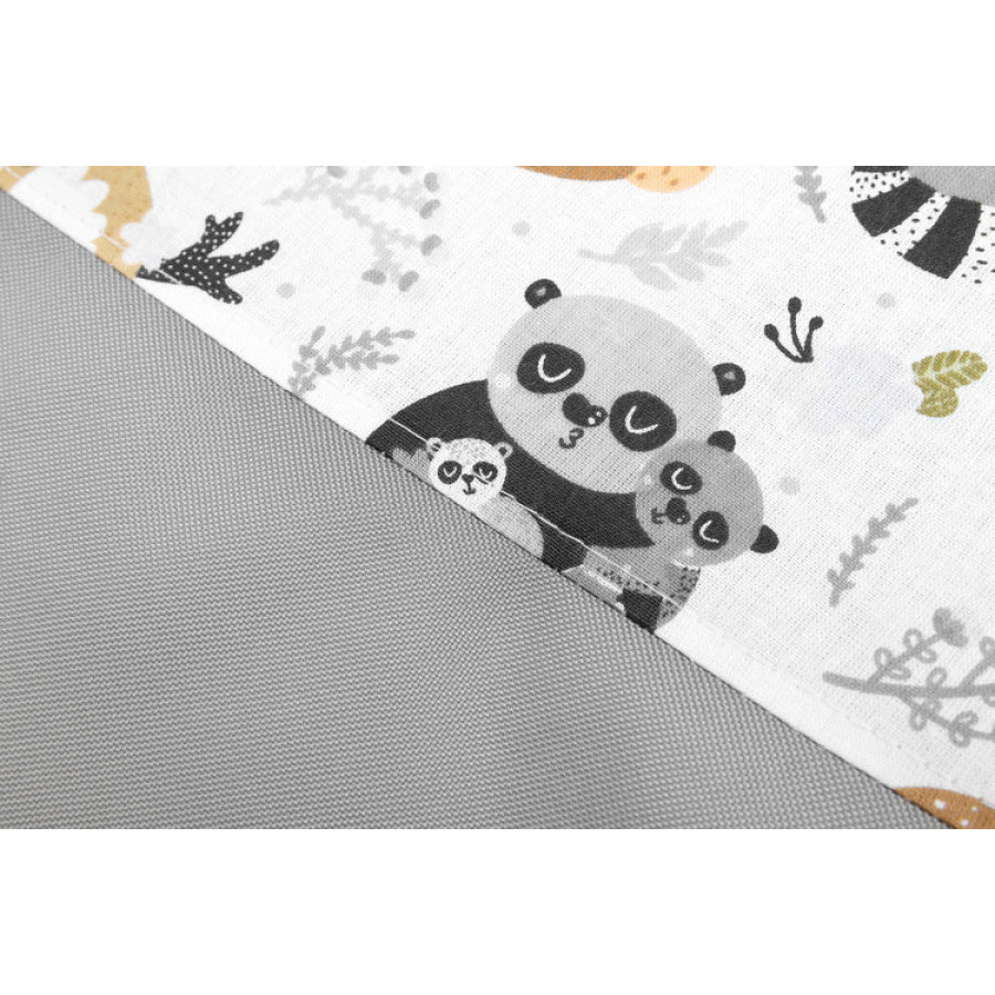 Кош за играчки Миещи мечки сив 35х47 см