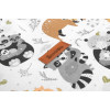 Кош за играчки Миещи мечки сив 35х47 см