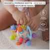 Образователна играчка 2в1 дрънкалка и гризалка 0+ месеца