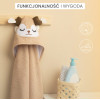 Бебешка хавлия с качулка Bathfriends 100X100 см Мече бяло