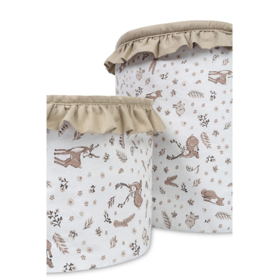 Кош за бебешки аксосоари и играчки Forest Beige 30х35 см