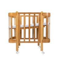 Трансформиращо легло 5в1 Nika 60x95/60x120см натур Ingvart