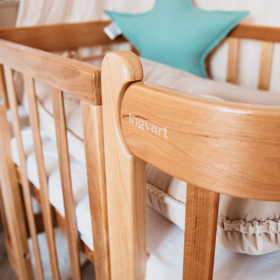 Трансформиращо легло 5в1 Nika 60x95/60x120см натур Ingvart Трансформиращо легло 5в1 Nika 60x95/60x120см натур Ingvart