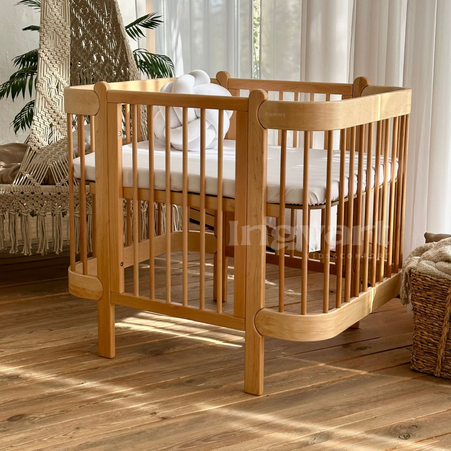 Трансформиращо легло 5в1 Nika 60x95/60x120см натур Ingvart Трансформиращо легло 5в1 Nika 60x95/60x120см натур Ingvart