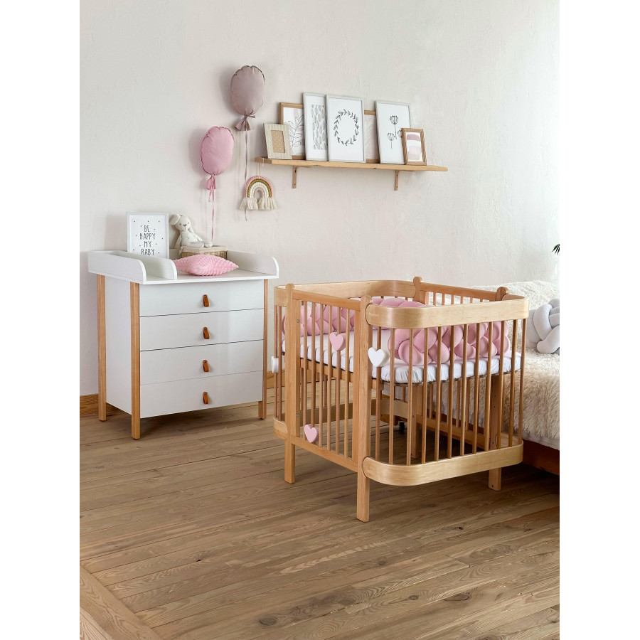 Трансформиращо легло 5в1 Nika 60x95/60x120см натур Ingvart Трансформиращо легло 5в1 Nika 60x95/60x120см натур Ingvart