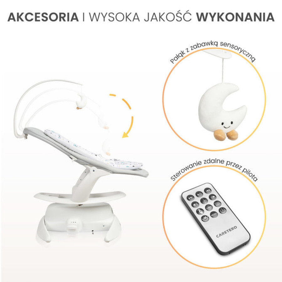 2В1 шезлонг и люлка Rocker Noco графит