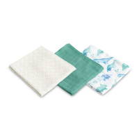 Бамбукови пелени 3-броя Дино зелен 70X80 см