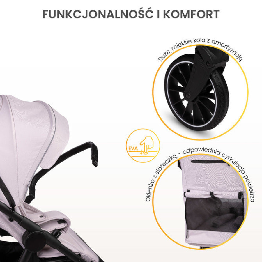 Бебешка Количка Agil черна