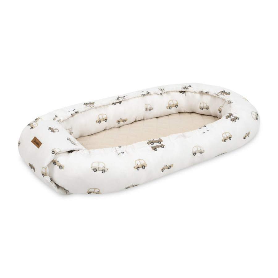 Бебешко гнездо муселин/ранфорс 80х45см Колички