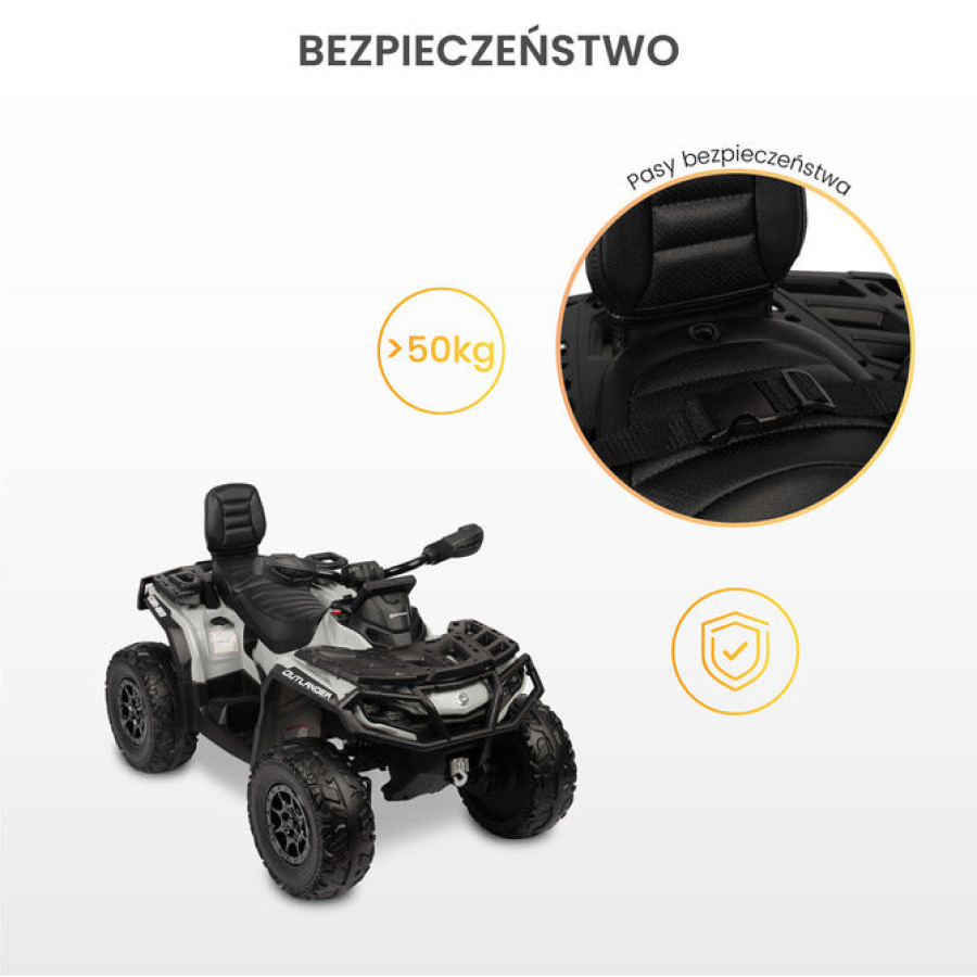 Детска електрическа кола Outlander сив