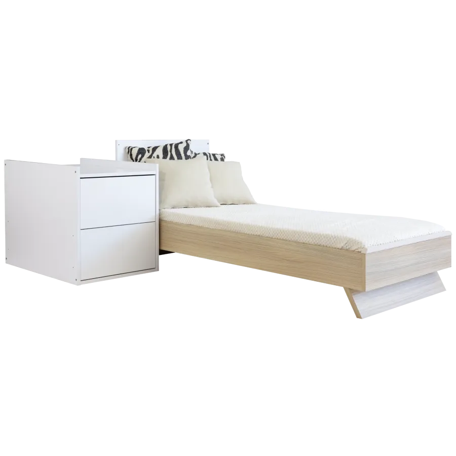 Трансформиращо се бебешко легло Faktum Sienna White 3 в 1