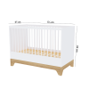 Бебешко легло Faktum Lumina White 60x120 см
