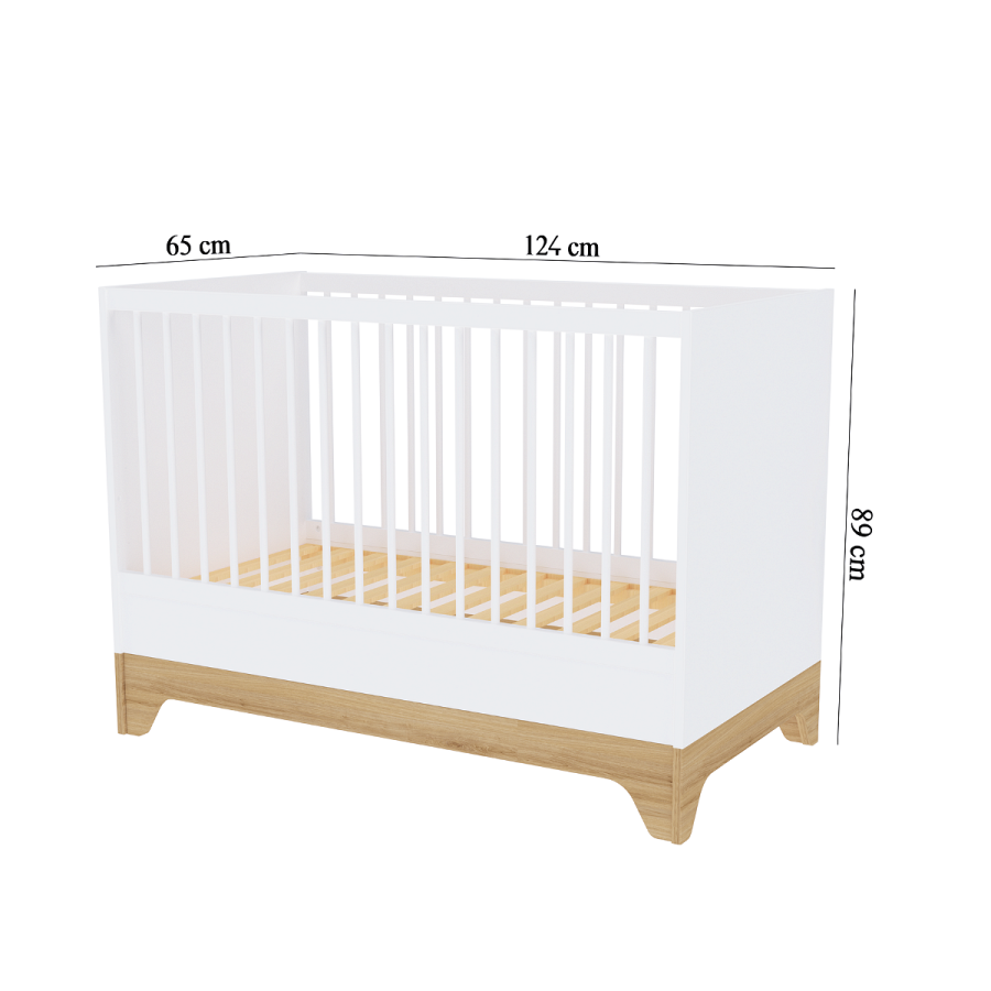 Бебешко легло Faktum Lumina White 60x120 см