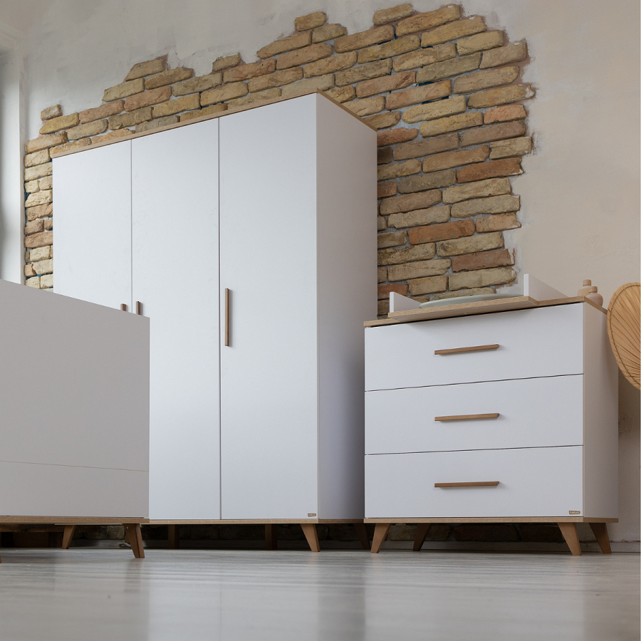 Скрин за детска стая Faktum Flip White & Oak
