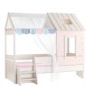 Детско легло къща Pink House - 90 х 200 cm - розово