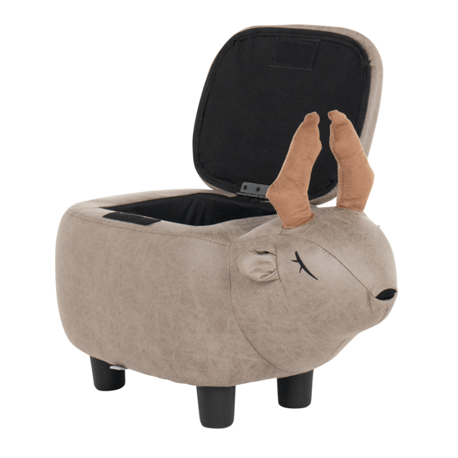 Детска табуретка с ракла Сив елен