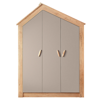 Трикрилен детски гардероб My House