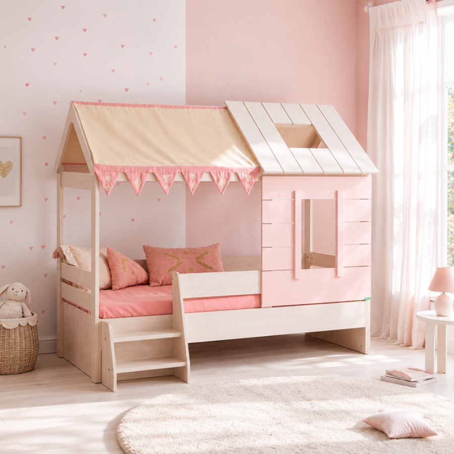 Детско легло къща Pink House 90 х 200 cm