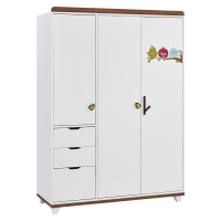 Трикрилен детски гардероб Kakule