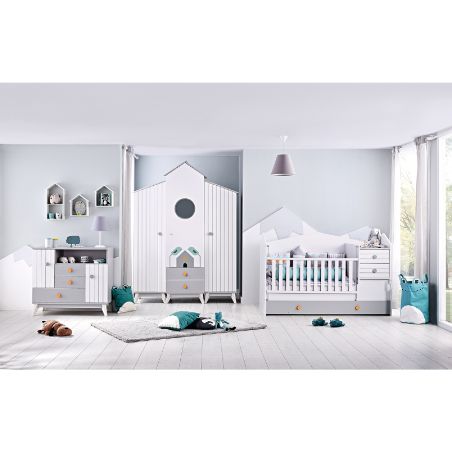 Детско легло къща Монтесори Bird House 100 х 200 см