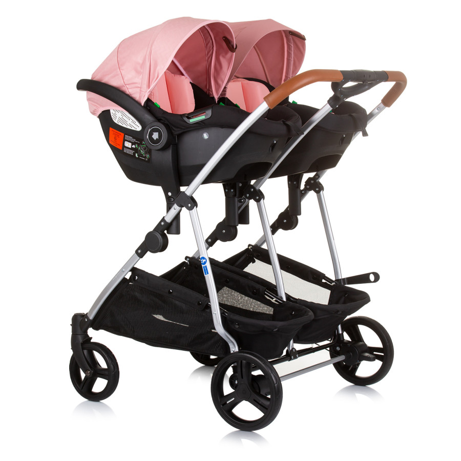 Количка за близнаци Дуо Смарт фламинго