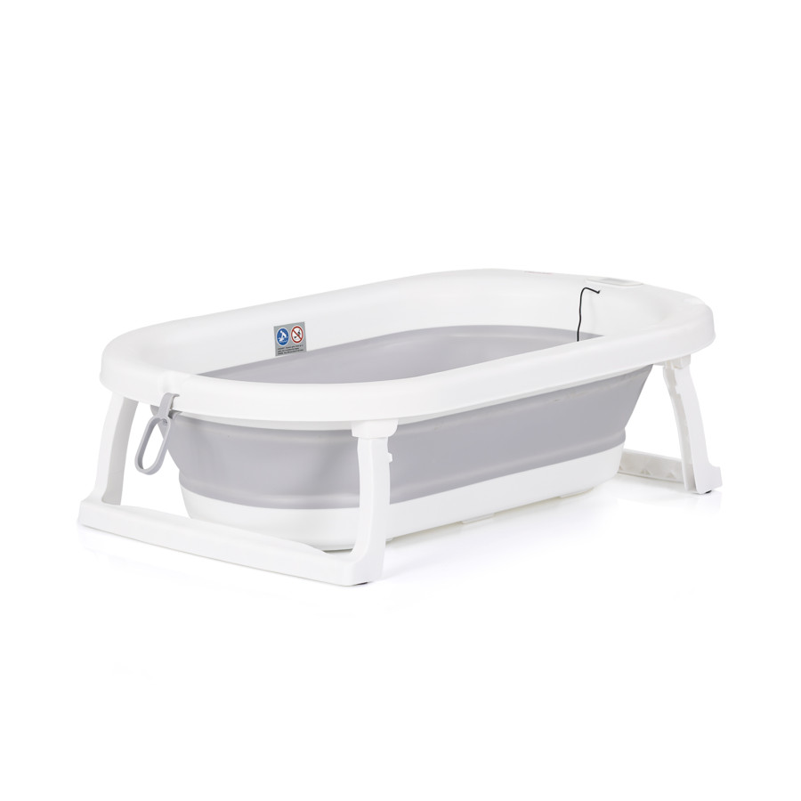 Сгъваема вана Bubble Spa 3в1 с термометър сива