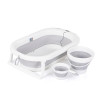 Сгъваема вана Bubble Spa 3в1 с термометър сива