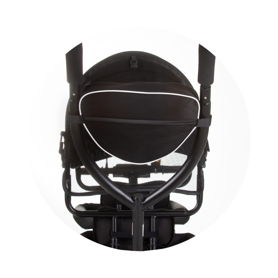 Триколка за близнаци 2PLAY обсидиан/листа