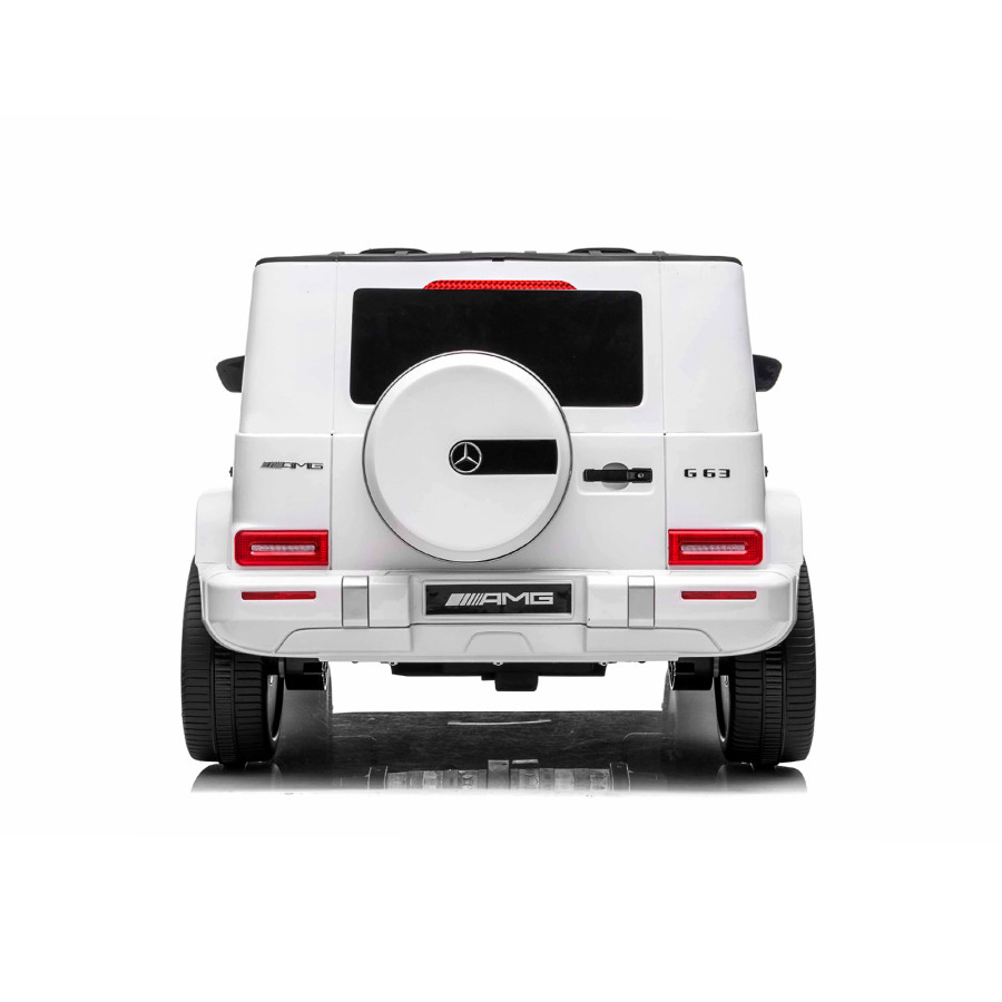 Eлектрически джип Mercedes G63 за две деца бял EVA гуми