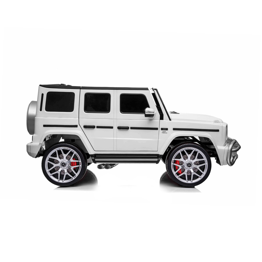Eлектрически джип Mercedes G63 за две деца бял EVA гуми