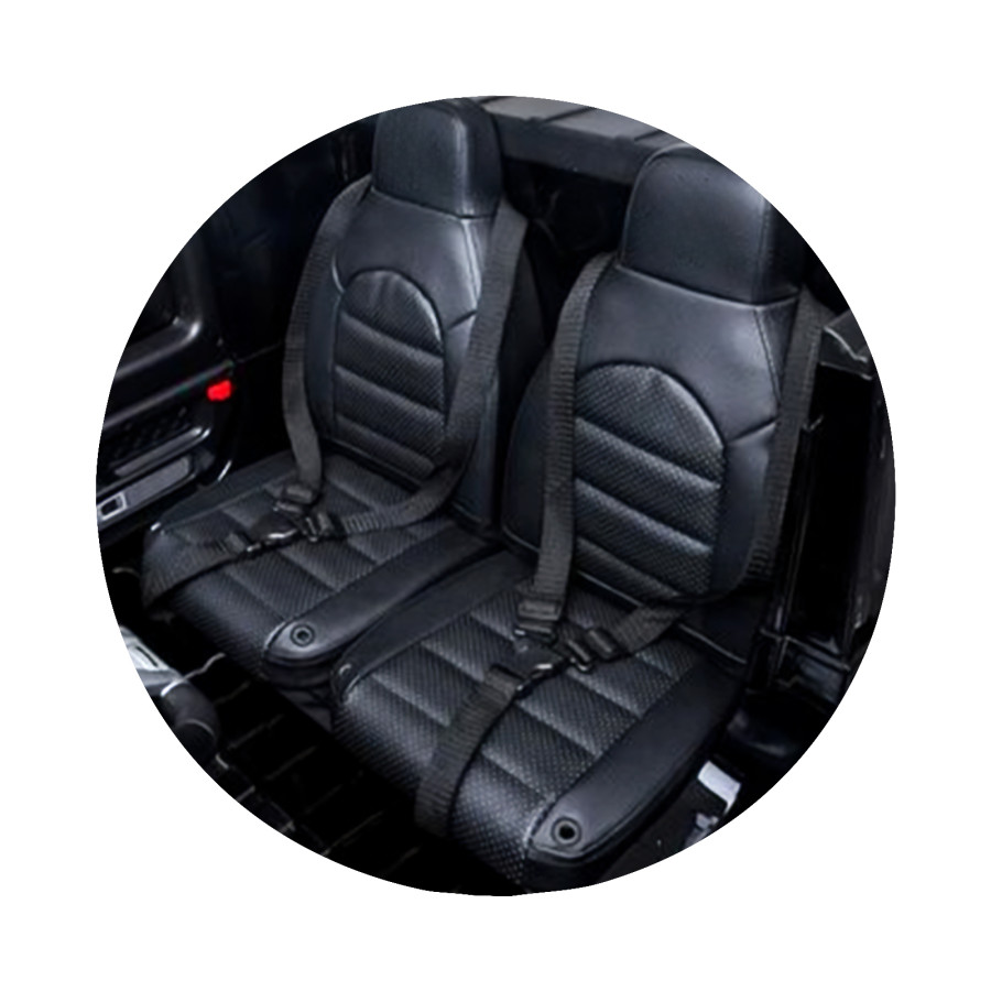 Eлектрически джип Mercedes G63 за две деца бял EVA гуми