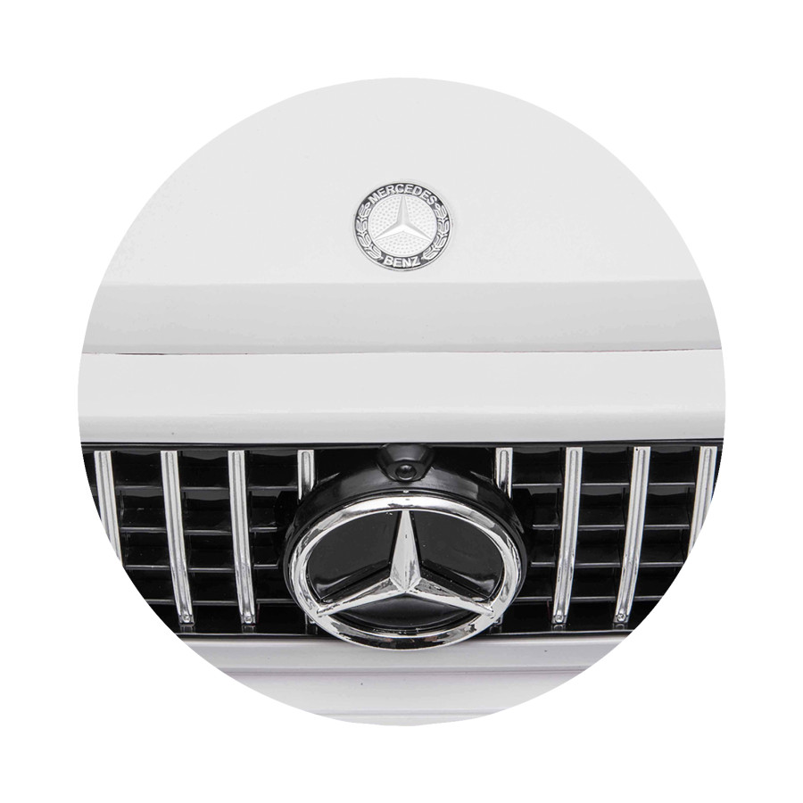 Eлектрически джип Mercedes G63 за две деца бял EVA гуми